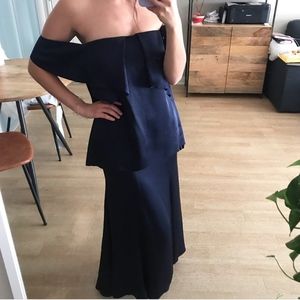 Camilla + Marc Tiered Strapless Maxi Gown Size 4